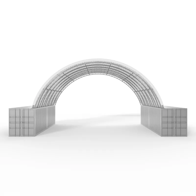 Zesílená střecha kontejneru 12x24m PVC 900g/m2