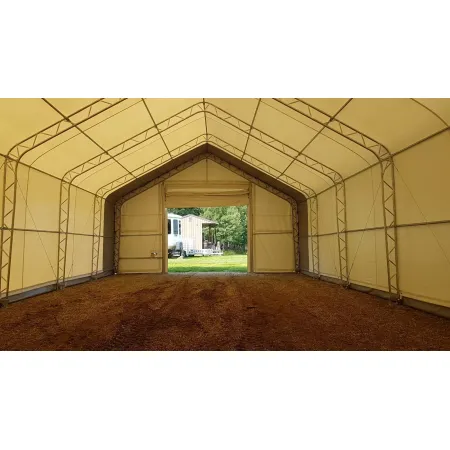 Hala pro stany se šikmou střechou 9,15x18,3m PVC 900g/m2