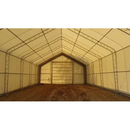 Hala pro stany se šikmou střechou 9,15x18,3m PVC 900g/m2