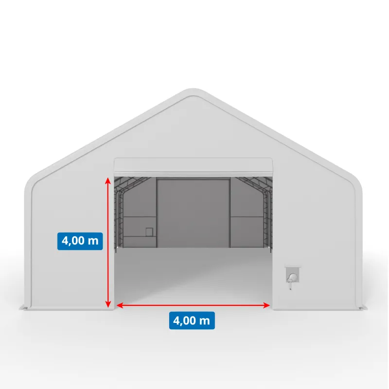 Hala pro stany se šikmou střechou 9,15x18,3m PVC 900g/m2