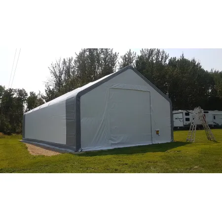 Stanová hala se sedlovou střechou 9,15x24,4 m PVC 900 g/m²