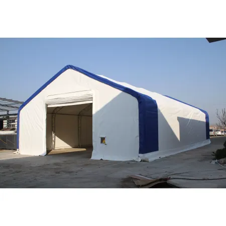 Stanová hala se sedlovou střechou 10x12,2 m PVC 900 g/m²