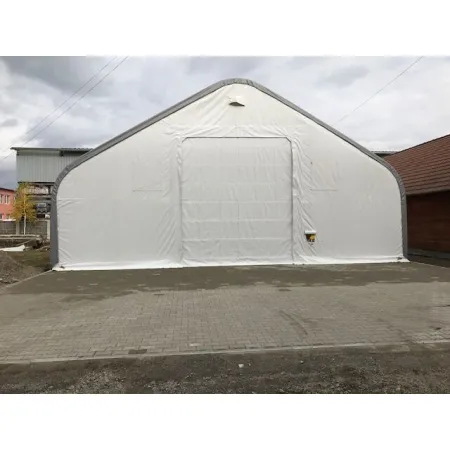 Hala pro stany se šikmou střechou 15,25x45,75m PVC 750g/m2