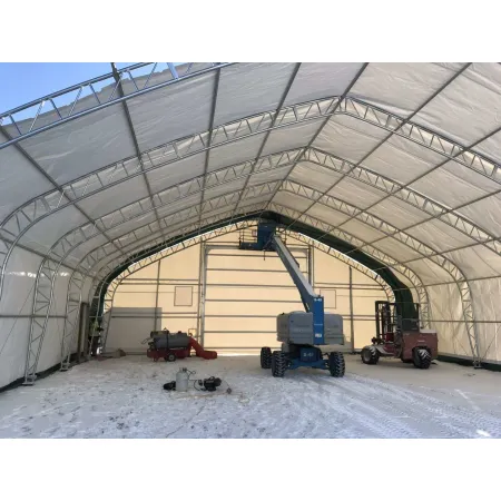 Hala pro stany se šikmou střechou 15,25x45,75m PVC 750g/m2