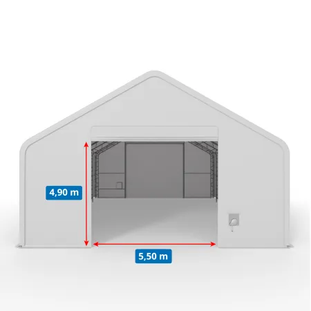 Stanová hala se šikmou střechou 15,25x61m PVC 750g/m2
