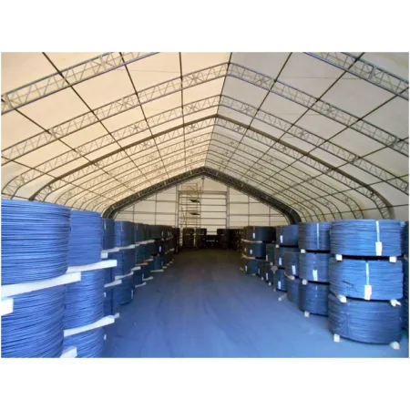 Stanová hala se sedlovou střechou 21,35x36,6 m PVC 750 g/m²