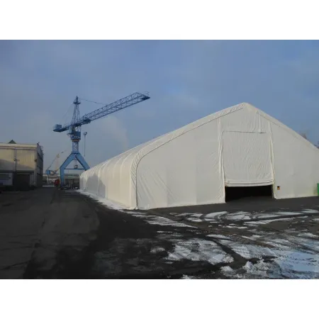 Stanová hala se sedlovou střechou 21,35x45,75 m PVC 900 g/m²