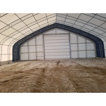 Stanová hala se šikmou střechou 18,3x24,4m PVC 750g/m2