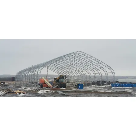 Stanová hala se šikmou střechou 18,3x24,4m PVC 750g/m2