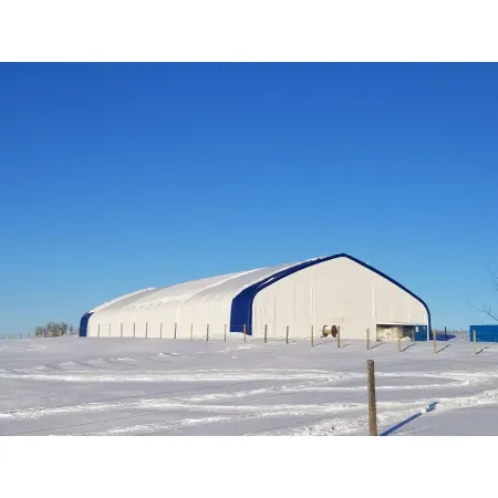 Stanová hala se sedlovou střechou 18,3x36,6 m PVC 750 g/m²