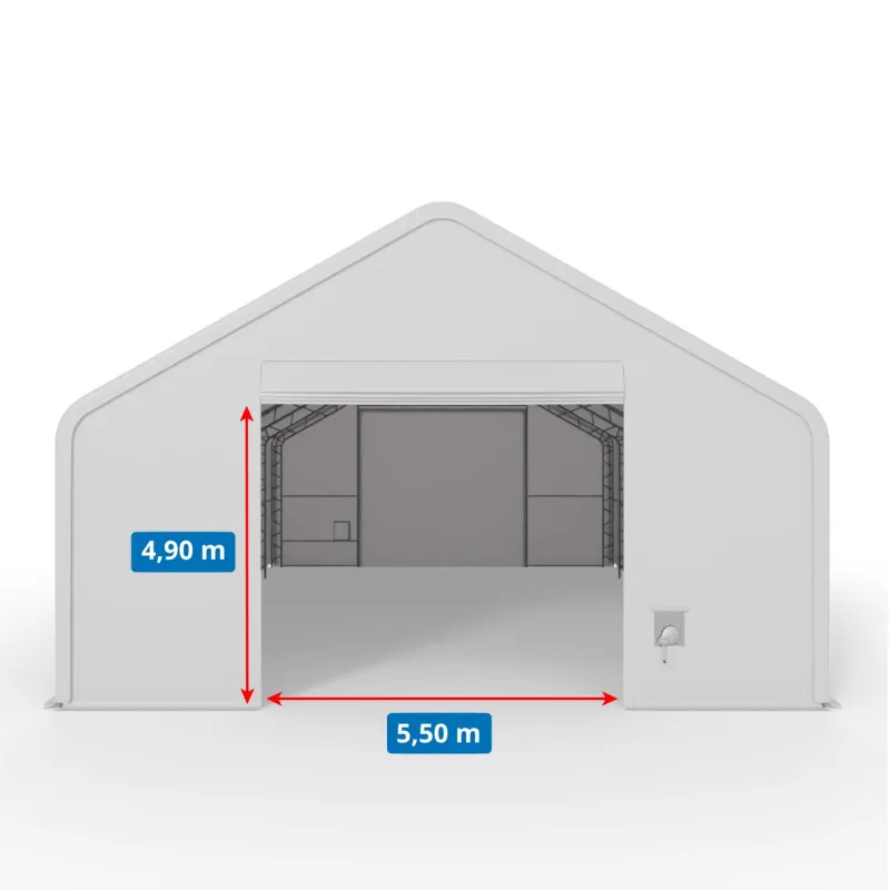 Hala pro stany se šikmou střechou 18,3x45,75m PVC 900g/m2