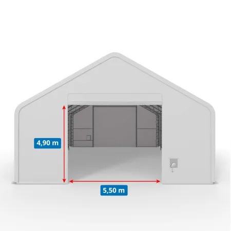 Stanová hala se sedlovou střechou 18,3x45,75 m PVC 900 g/m²