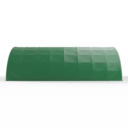 Oblouková plachtová hala 15,25x36,6m PVC 750g/m² v zelené verzi