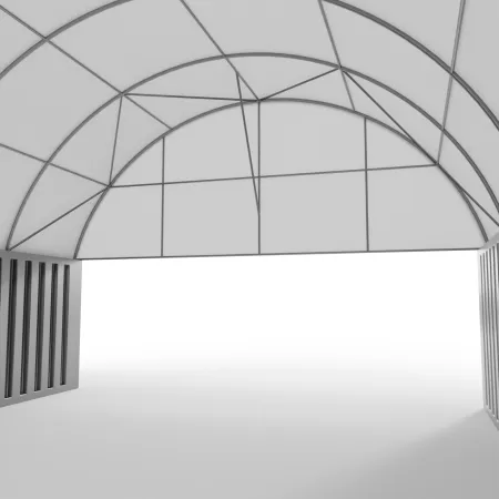 Štítová clona s rámem pro zastřešení 8m PVC 900g/m²
