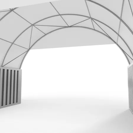Štítová clona pro zastřešení 6m PVC 900g/m²