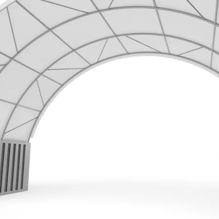 Kontejnerové zastřešení 10x6 m PVC 750 g/m²