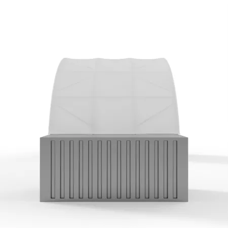 Kontejnerové zastřešení 10x6 m PVC 900 g/m²