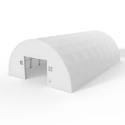 Zakřivená stanová hala 15,25x36,6m PVC 750g/m2
