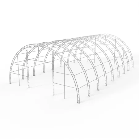 Zakřivená stanová hala 15,25x36,6m PVC 750g/m2