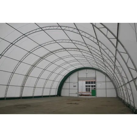 Zakřivená stanová hala 15,25x36,6m PVC 750g/m2