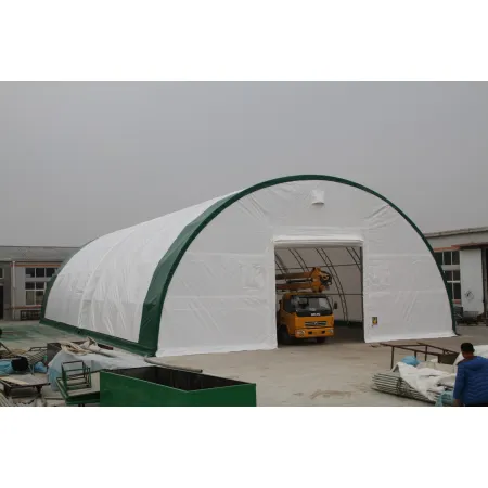 Zakřivená hala pro stany 15,25x30,5 m PVC 900g/m2