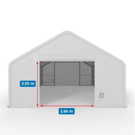 Hala pro stany se šikmou střechou 6,1x9,76m PVC 750g/m2