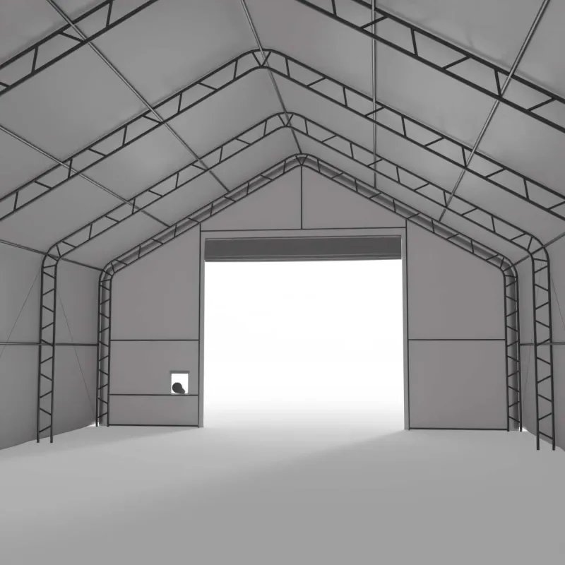 Stanová hala XL se sedlovou střechou 15,25x30,5m PVC 750g/m2