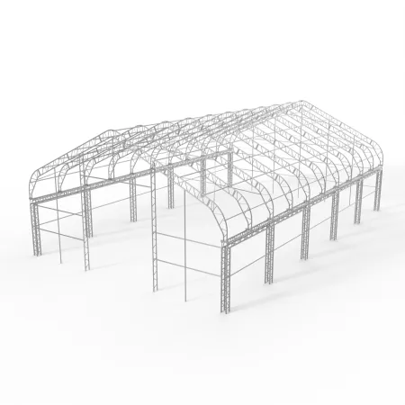 Stanová hala XL se sedlovou střechou 15,25x24,4m PVC 750g/m2