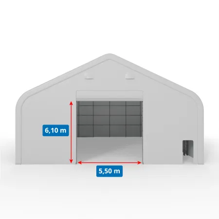 Stanová hala XL se sedlovou střechou 15,25x24,4m PVC 750g/m2