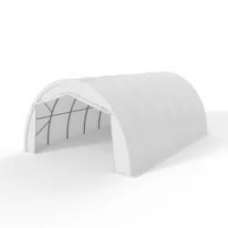 Zakřivená stanová hala 6,1x9,15 m PVC 750g/m2