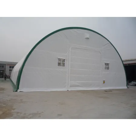 Zakřivená stanová hala 15,25x24,4 m PVC 900g/m2