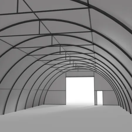 Zakřivená stanová hala 9,15x20m PVC 750g/m2