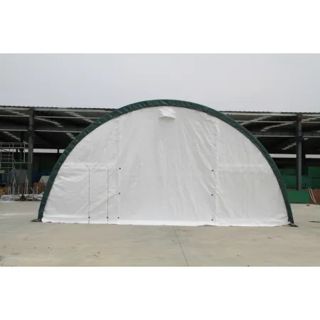 Zakřivená stanová hala 9,15x26m PVC 750g/m2