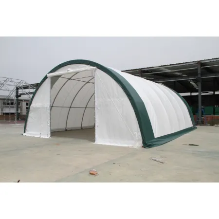 Zakřivená stanová hala 12,2x24m PVC 900g/m2