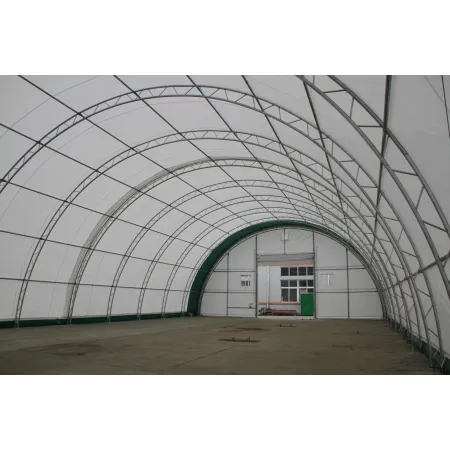 Zakřivená stanová hala 15,25x36,6m PVC 900g/m2