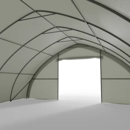 Zakřivená stanová hala 9,76x12m PVC 750g/m2