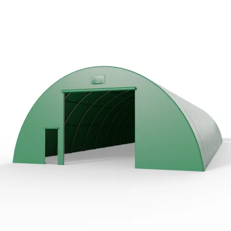 Plachtová hala 12,2x30 m PVC 900 g/m² v zeleném provedení