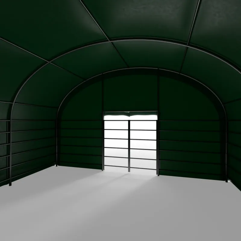 Přední stěna pro výběh pro zvířata 8x8m PVC 750g/m²