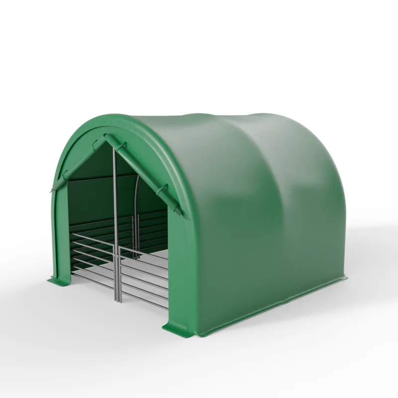 Přední stěna pro výběh pro zvířata 4x4m PVC 750g/m²