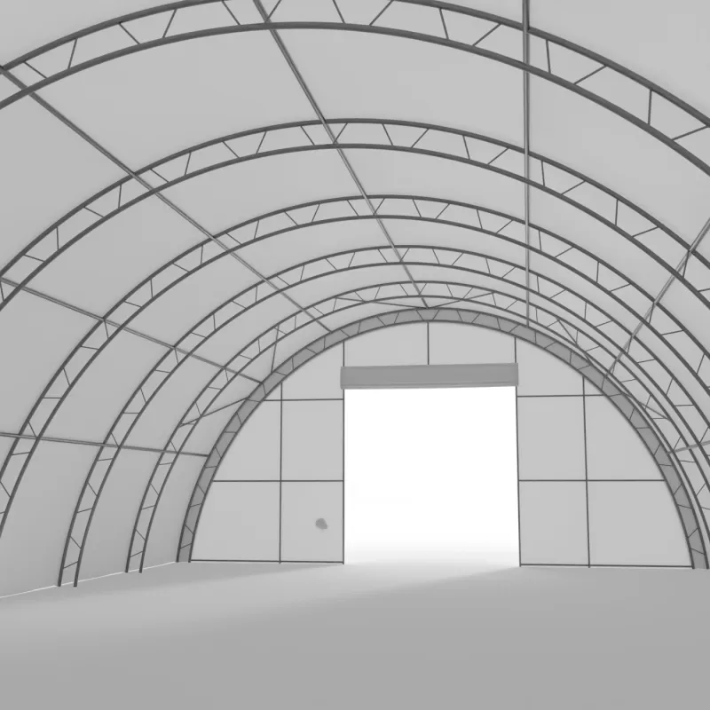 Plachtová hala zesílená 12,2x18 m PVC 900 g/m²