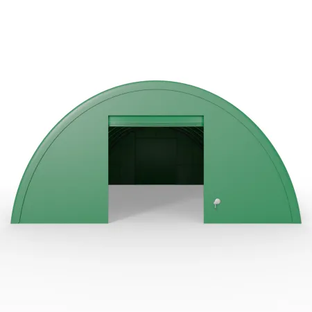 Plachtová hala zesílená 12,2x30 m PVC 750 g/m² v zeleném provedení