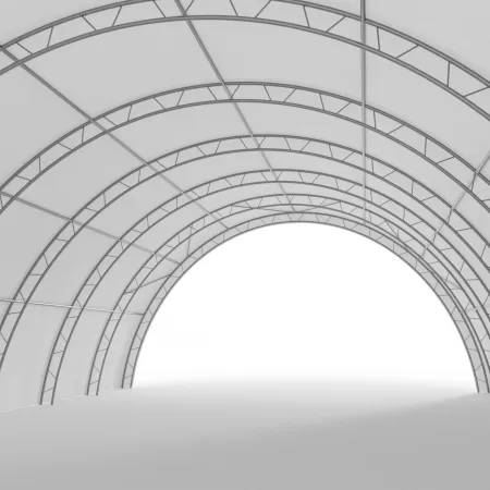 Zesílená oblouková stanová hala 12,2x30 m PVC 750 g/m²