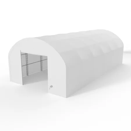 Plachtová hala se svislými bočními stěnami 12,2x30,5 m PVC 900 g/m²