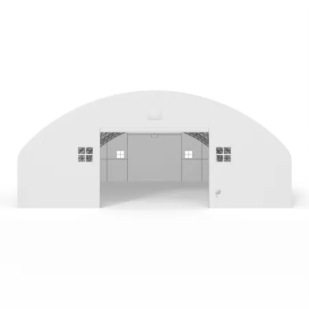 Plachtová hala se svislými bočními stěnami 15,25x18,3 m PVC 900 g/m²