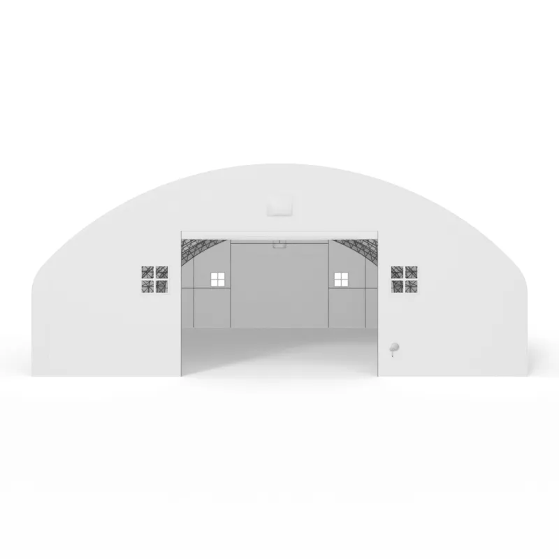 Plachtová hala se svislými bočními stěnami 15,25x24,4 m PVC 900 g/m²