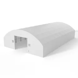 Plachtová hala se svislými bočními stěnami 18,3x36,6 m PVC 750 g/m²