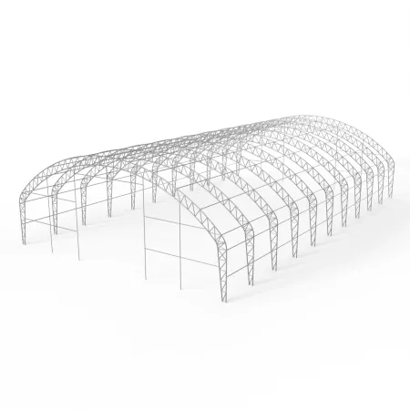 Plachtová hala se svislými bočními stěnami 18,3x36,6 m PVC 900 g/m²