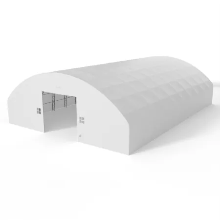 Plachtová hala se svislými bočními stěnami 21,5x24,4 m PVC 750 g/m²