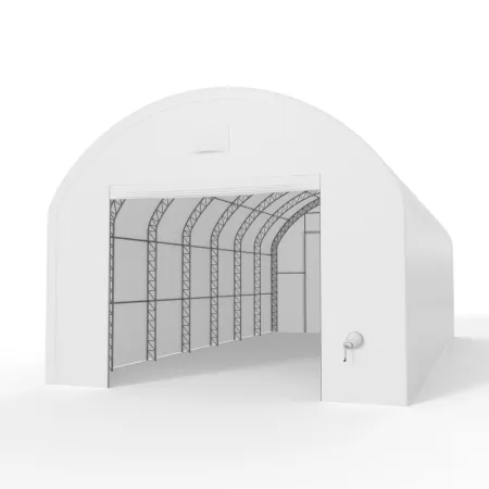 Plachtová hala se svislými bočními stěnami 6,1x18,3 m PVC 750 g/m²