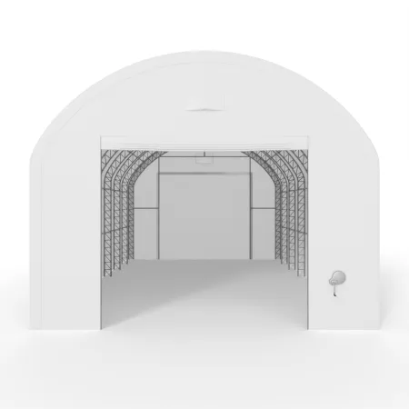 Plachtová hala se svislými bočními stěnami 6,1x9,15 m PVC 750 g/m²